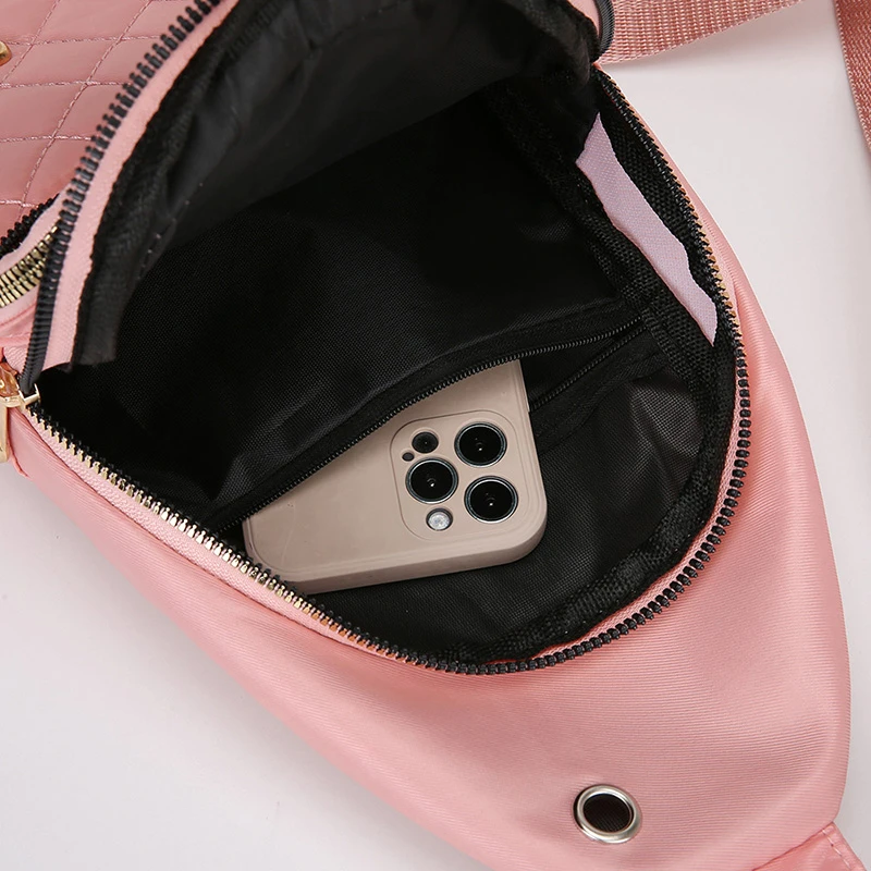 Water Resistant Anti Theft Nylon Chest Bag Unisex Commute Travel Lightweight Large Capacity Quick Access Crossbody Sling