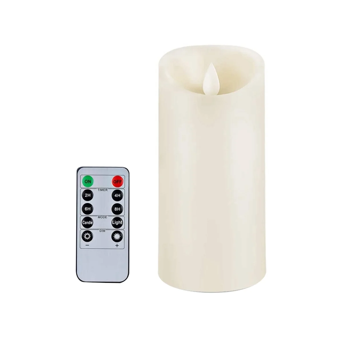 

Flickering Flameless Candles Battery Operated with Remote Control and Timer, 3X6 Inch for Indoor Outdoor Decoration