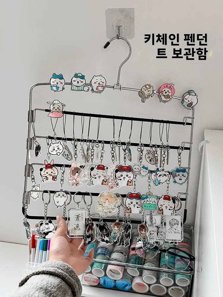 

Многослойный акриловый настенный органайзер для хранения ключей с мультяшной тематикой, держатель для ювелирных изделий elf ain Design