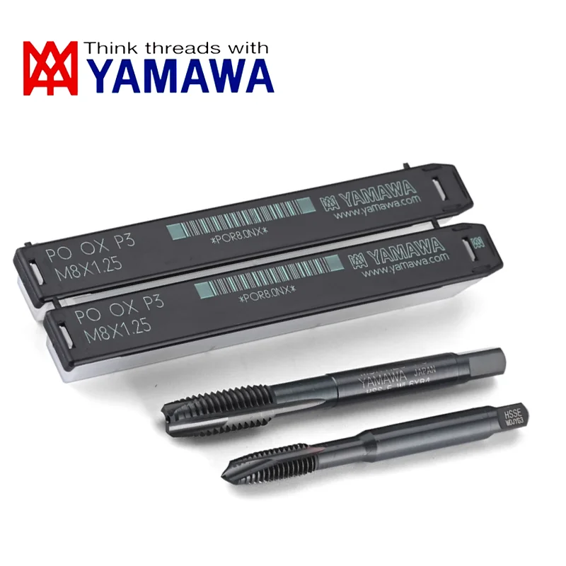 Janpan Original 1PCS YAMAWA HSSE Spiral Fluted Tap Pointed M2 M2.5 M3 M4 M5 M6 M8 M10 M12 Machine Screw Thread Taps