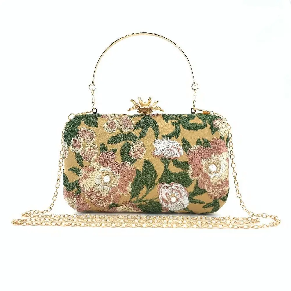 Vintage Evening Bag Fashion Elegant Embroidery Handbags Luxury Banquet Clutch Bag Women