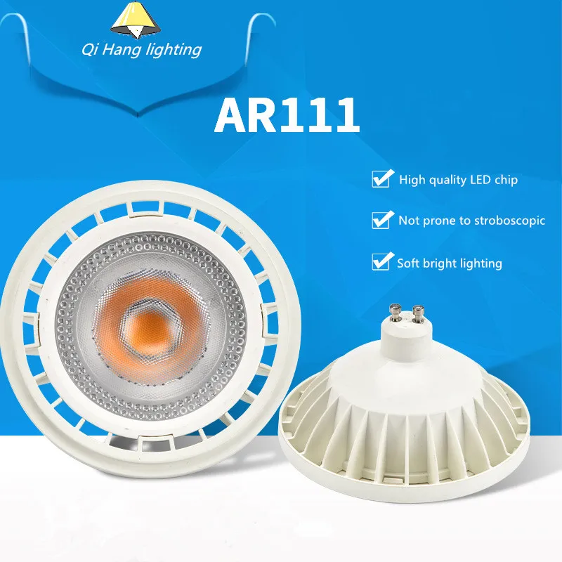 

G53/GU10 ES111 QR111 AR111 Светодиодная лампа 10 Вт Прожекторы 15 Вт теплый белый/натуральный белый/холодный белый Вход переменного/постоянного тока 12 В/AC85-265 В