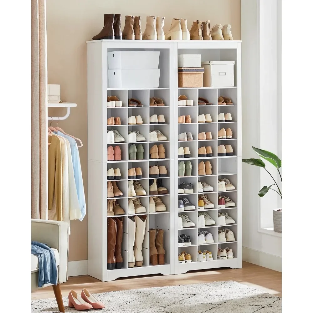 

Shoe Storage Cabinet 10 Tier Shoe Rack Organizer Holds Up To 30 Pairs of Shoes for Entryway Bedroom, Decor Style：Farmhouse
