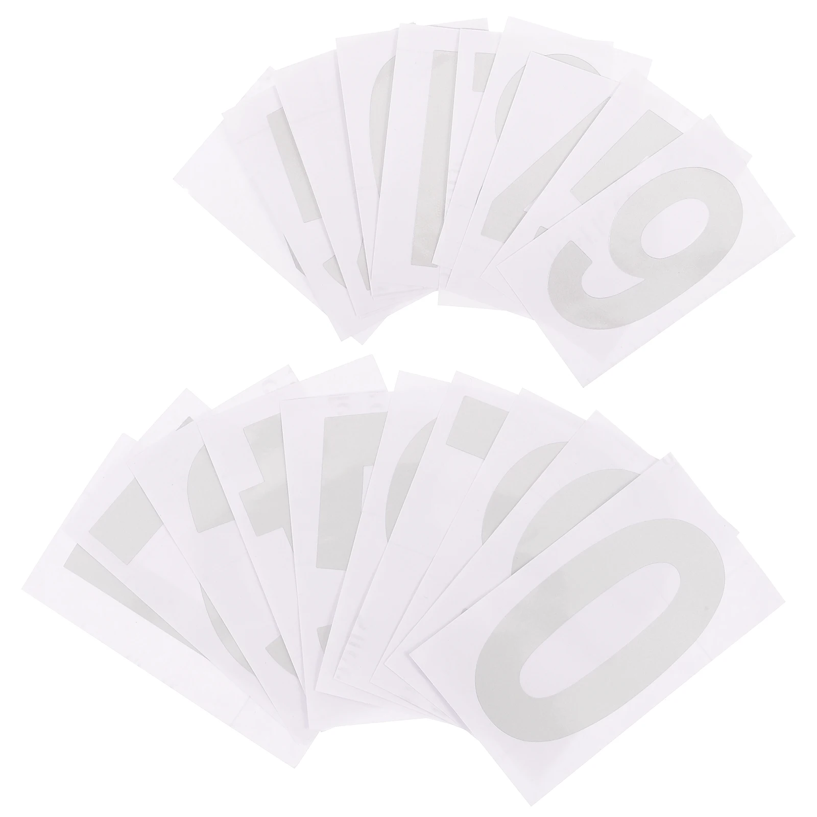 

2 Sets White Mailbox Numbers Stickers 3 Inch 4 Inch Waterproof Reflective PVC Durable Fade Resistant Outdoor Mailbox Decals