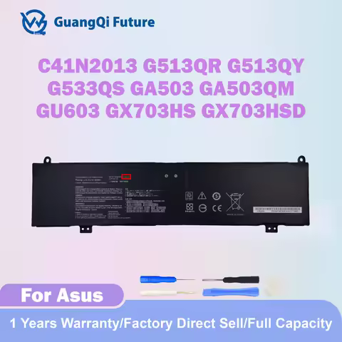 C41N2013 C41N2013-1 90Wh Laptop Battery New Replacement For Asus TUF Gaming A15 FA507 A17 FA707 ROG Strix G513 G513IM G713 G713I