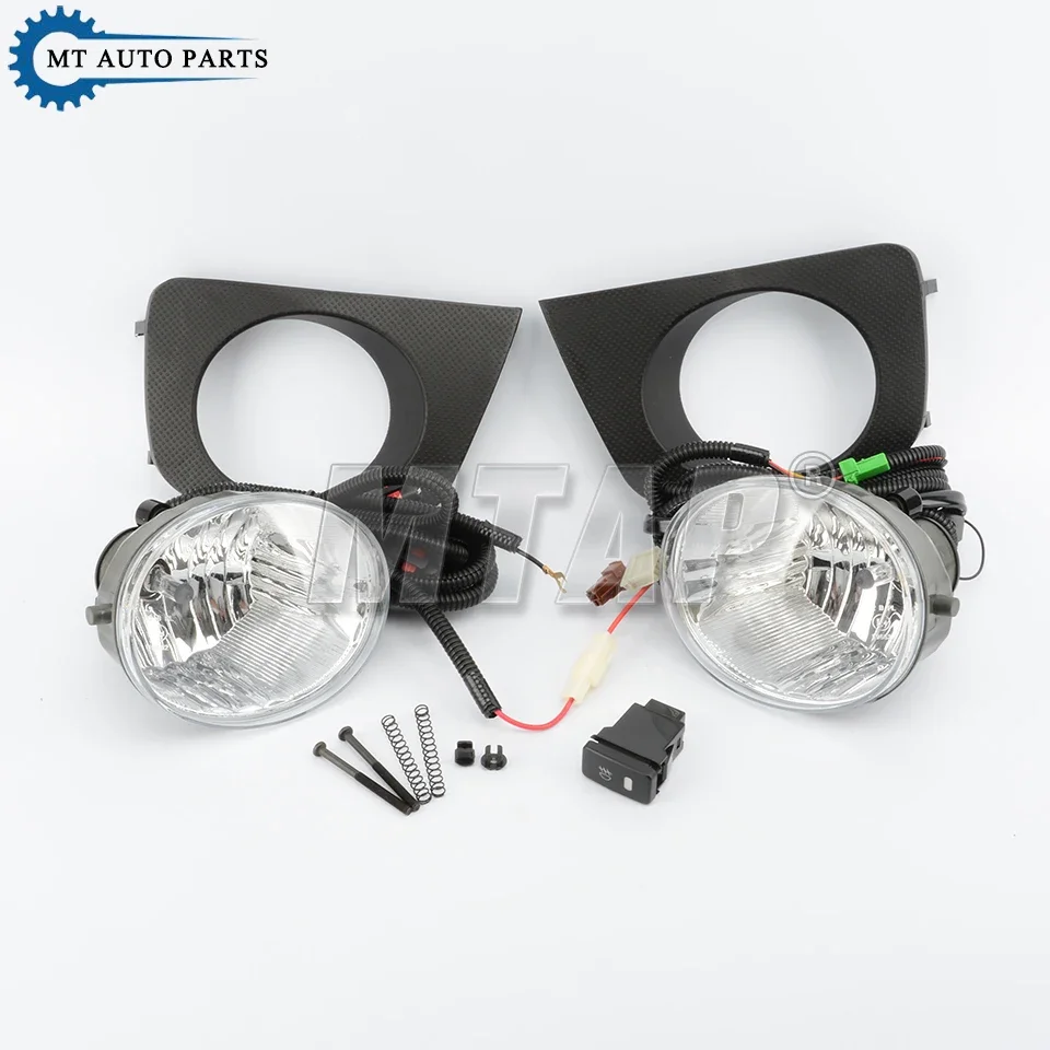 MTAP Additional Front Fog Lamp Set Anti-Fog Reflector Light With Wires Harness Switch For Toyota 4 Runner Hilux Surf 2005-2009