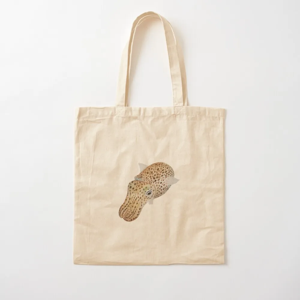 

Hawaiian Bobtail Squid Watercolor Tote Bag Handbags tote bag custom custom fabric bag Canvas Tote