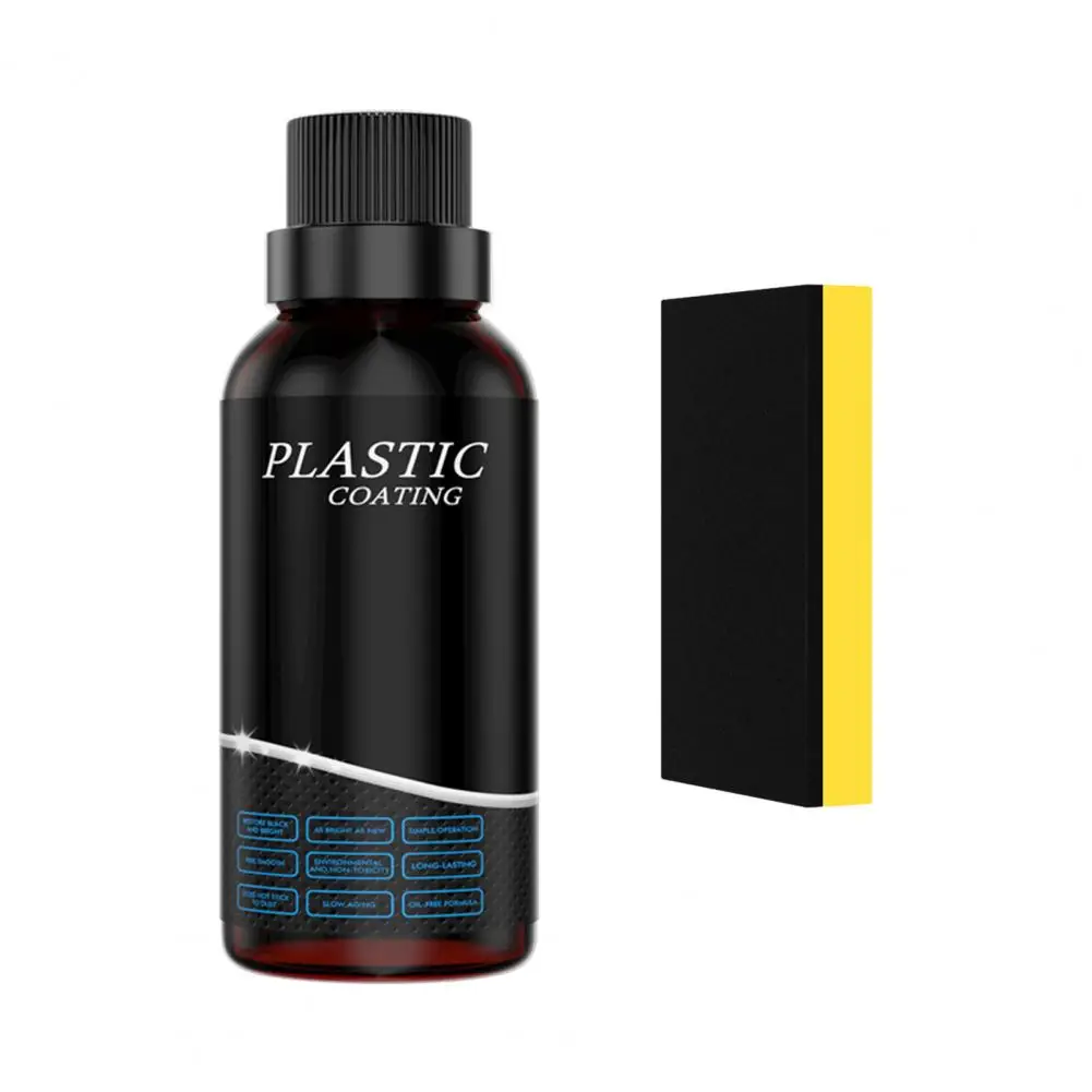 50ml plástico refurbish agente dustproof não-alérgico eficaz que ilumina o agente renovado imediato para o carro