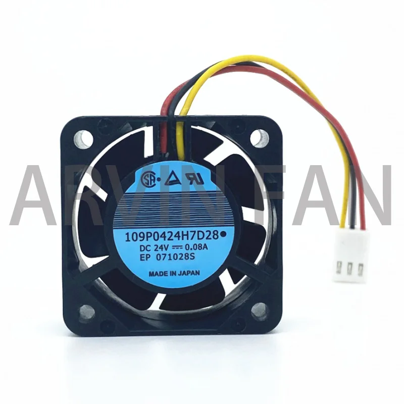 Original 1pcs 109P0424H7D28 4015 Cooling Fans P/N: A90L-0001-0441/39 DC24V 0.08A Server Fan