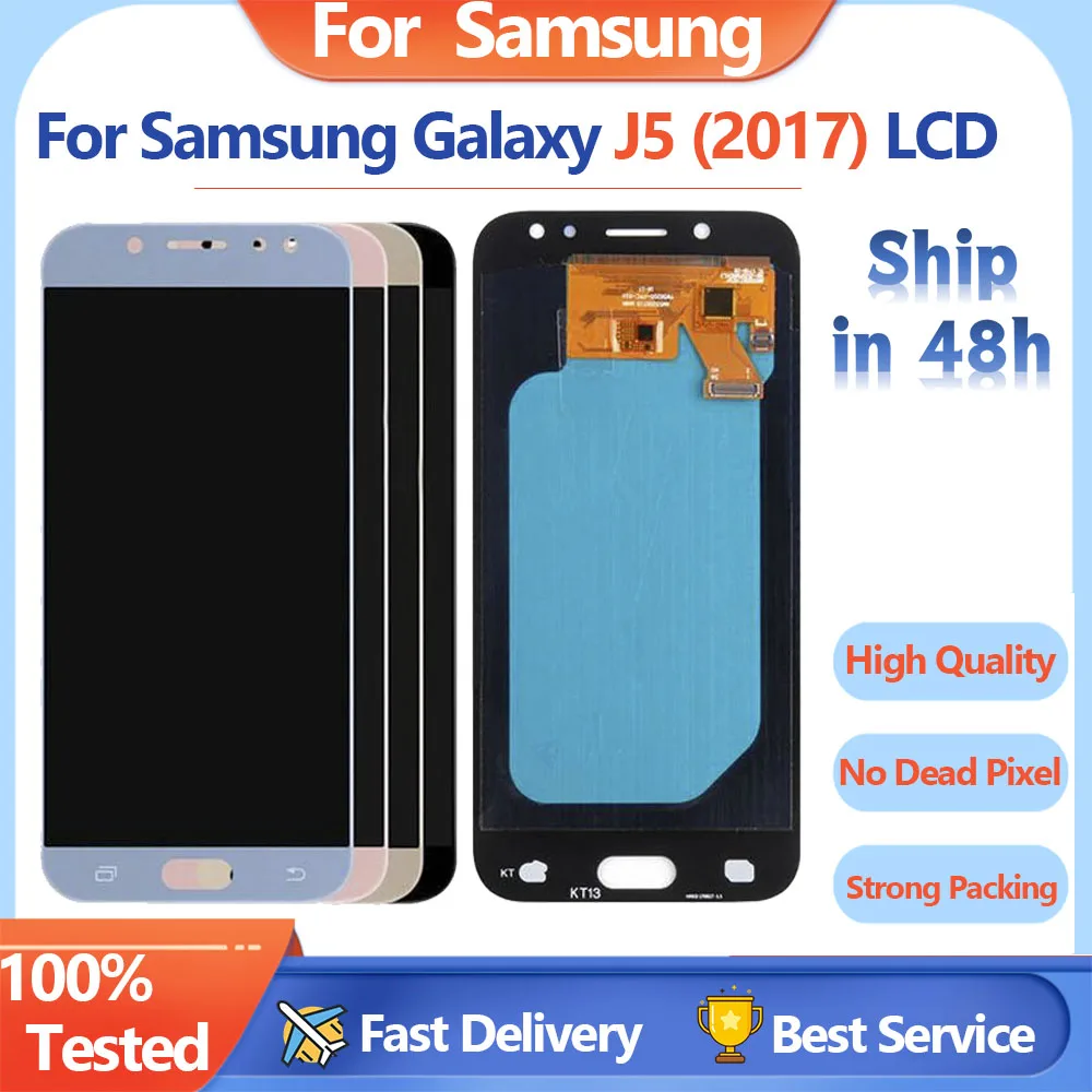 New OLED LCD For Samsung Galaxy J5 2017 J530 J5 Pro SM-J530F J530M LCD Display + Touch Screen Adjustable Digitizer Assembly+Gift