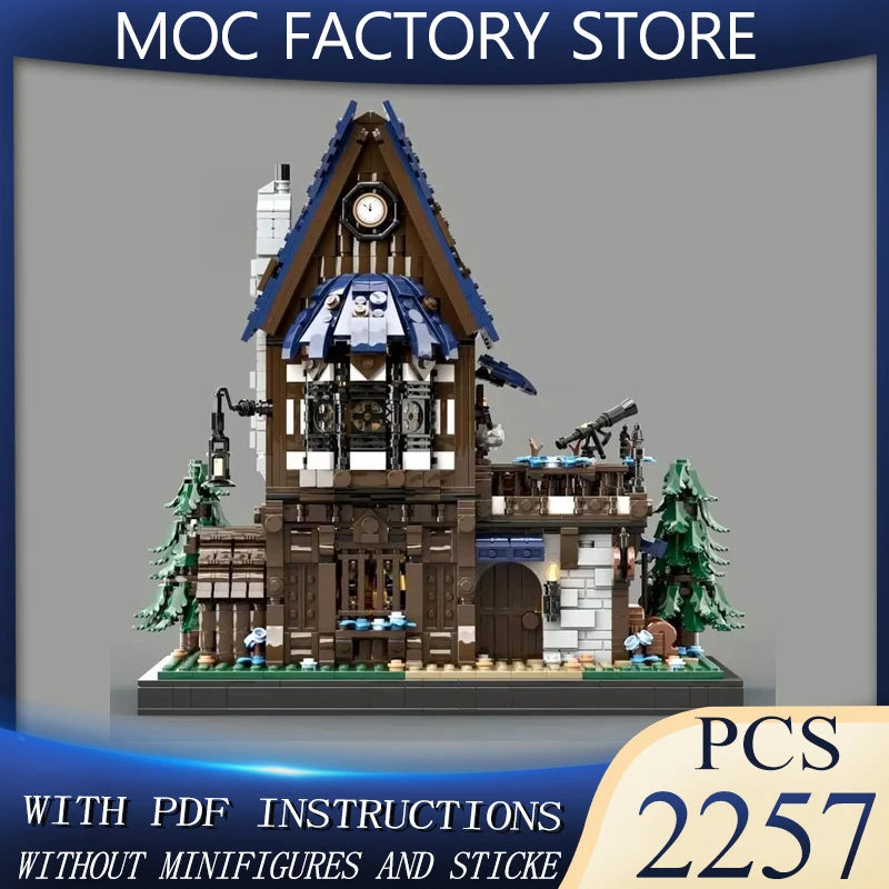 

Новая модель здания Moc, средневековый паб, подарок из строительных блоков, детский набор для сборки своими руками