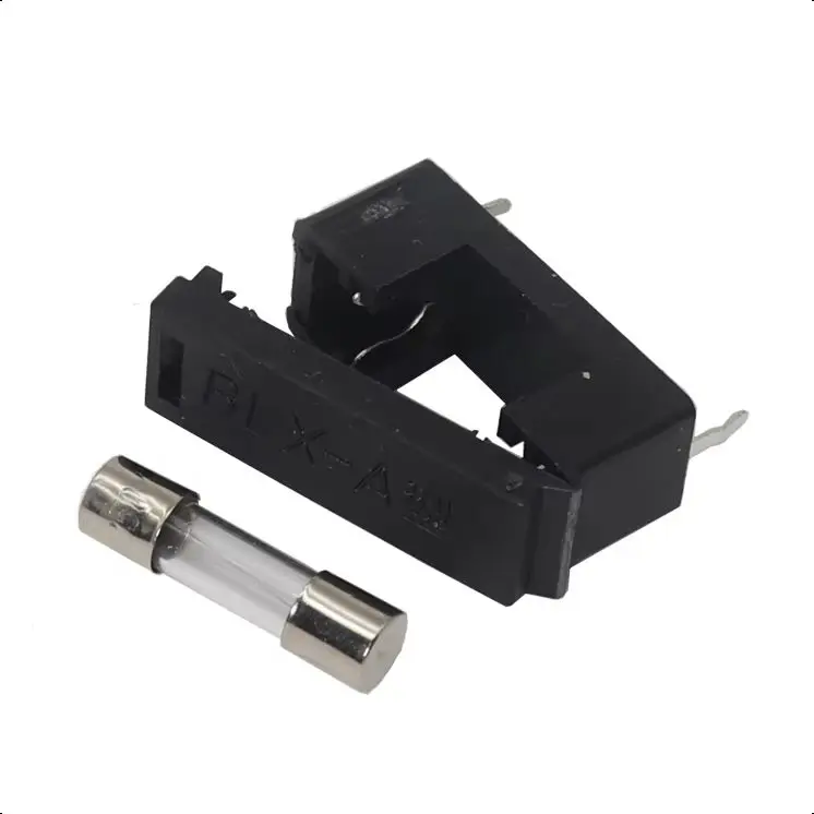 【30-10PCS】BLX-A 5*20MM BLACK GLASS FUSE HOLDER 5*20 Insurance Tube Socket Fuseholder for 5X20MM 5X20 Fuse PCB BOARD