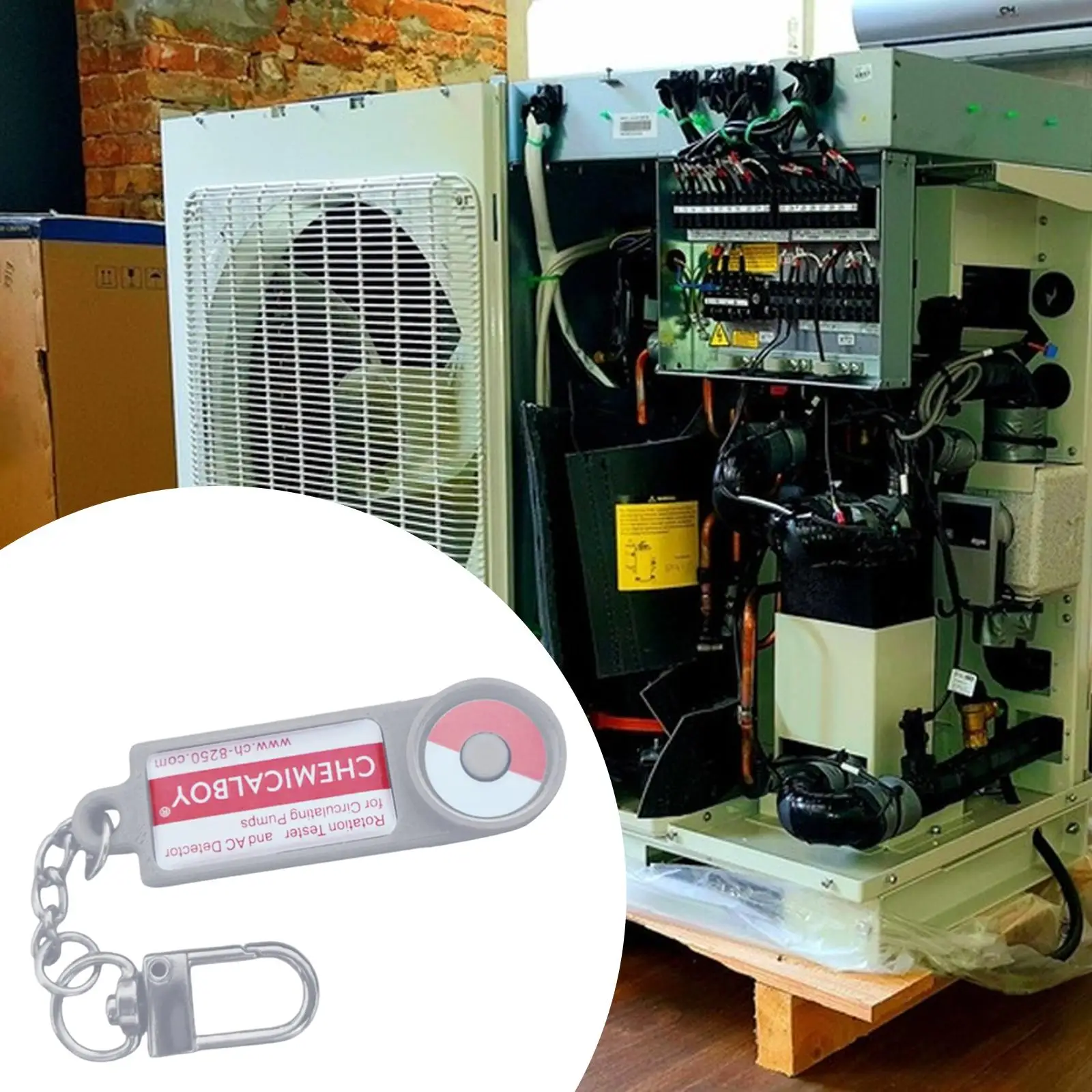 

Тестер вращения циркуляционного насоса нагрева Инструмент обнаружения катушки и детектор переменного тока