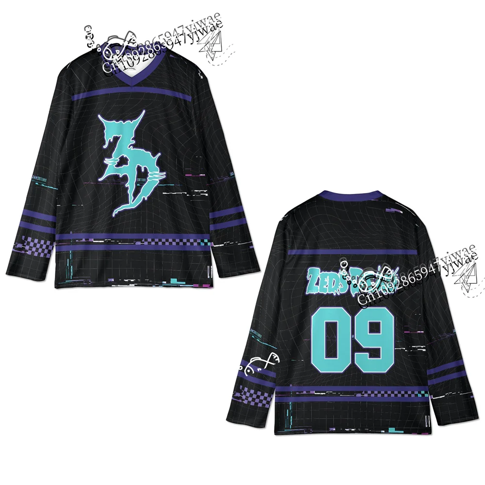 Basshead Y2k Hockey Jersey 2026 Zeds Dead Sweatshirt Atmungsaktives Schnelltrocknendes Oberteil Fan-T-Shirt Herbst Herren Damen Langarm-T-Shirt – Detail 7