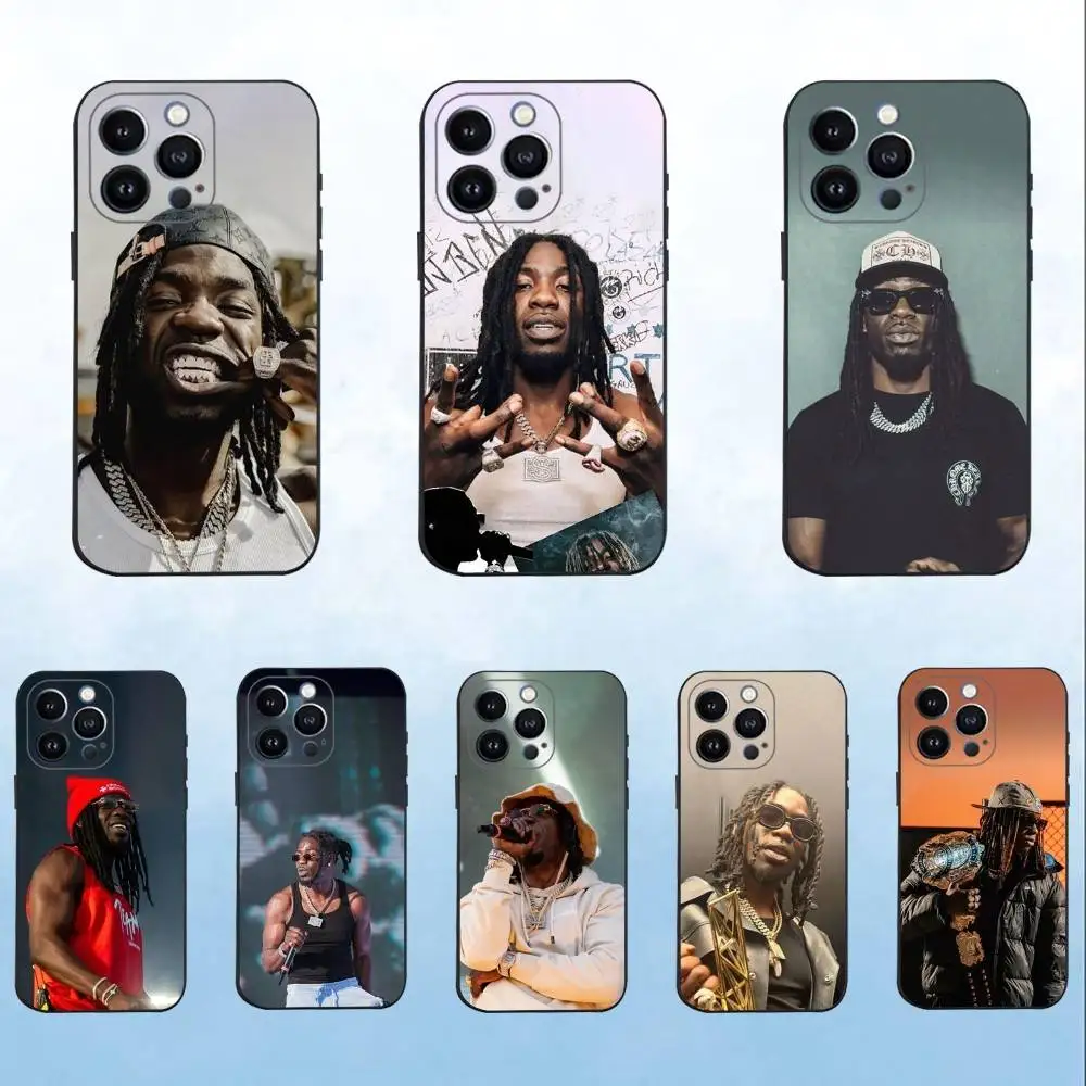

Epc Tiakola Rapper Phone Case For iPhone 16,15,14,13,12,11 Plus,Pro Max,XS,X,XR,SE,Mini,8,7,Soft Silicone Black Cover