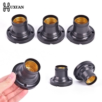 10pcs E27 60W Light Base Holder Socket Home Office LED Bulb Lamp Adapter Fitting Converter Stand White Flame Retardant