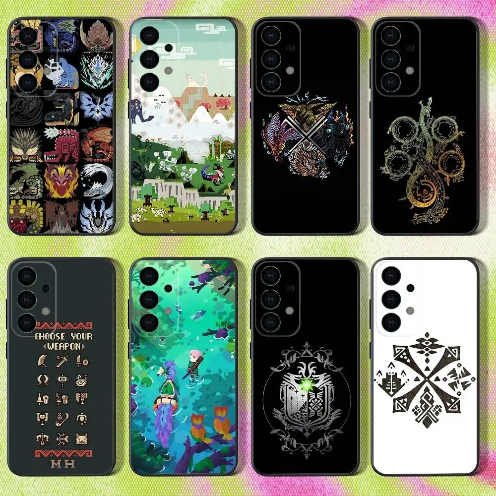 

Game M-Monster-Hunter Phone Case For Samsung S25,S24,S21,S22,S23,S30,Ultra,S20,Plus,Fe,Lite,Note,10,9,5G Black Cover