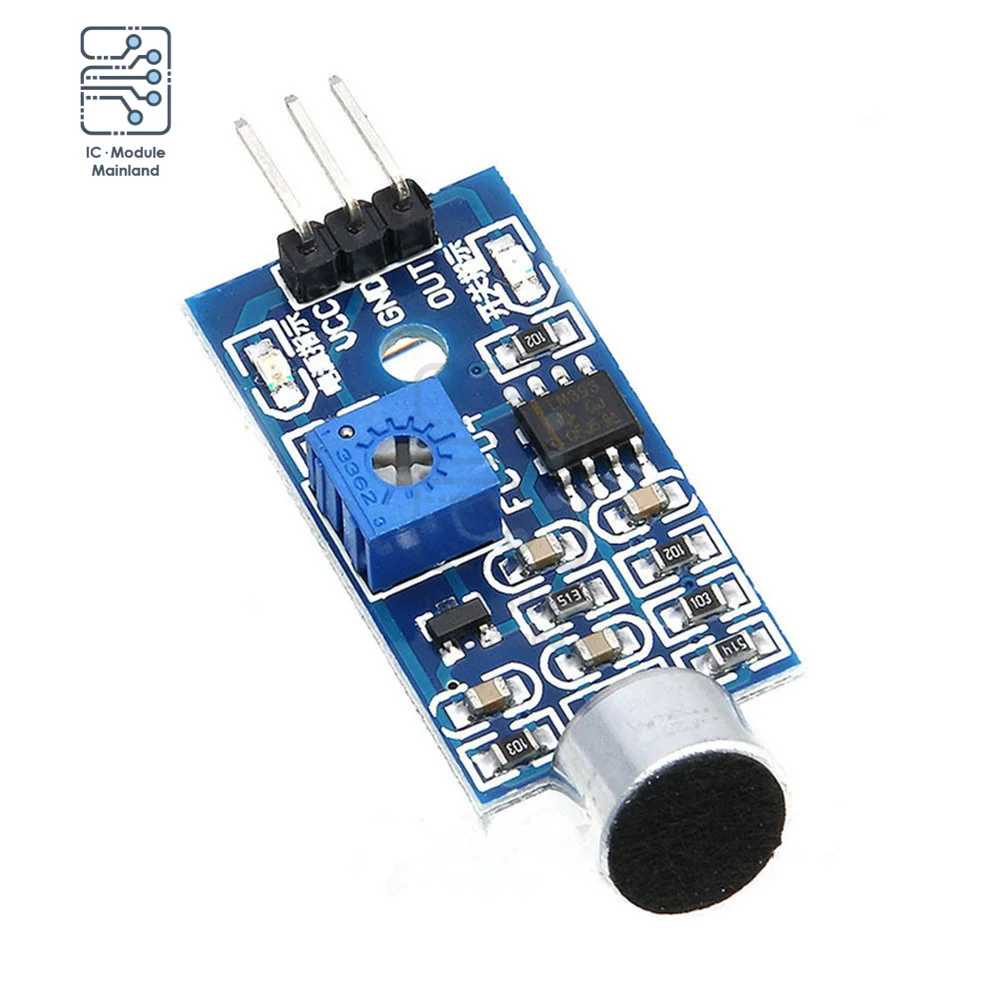 3 Pin Digital Ouput Intelligent Voice Operated Switch Microphone Sound Detection Sensor Detect Module for Arduino Smart Home