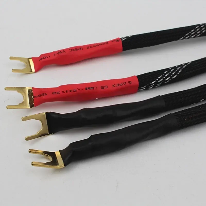 4Pcs WE Speaker Jumper Cable Banana Plug Copper HiFi Audio Bridge Cable Machine Internal Line