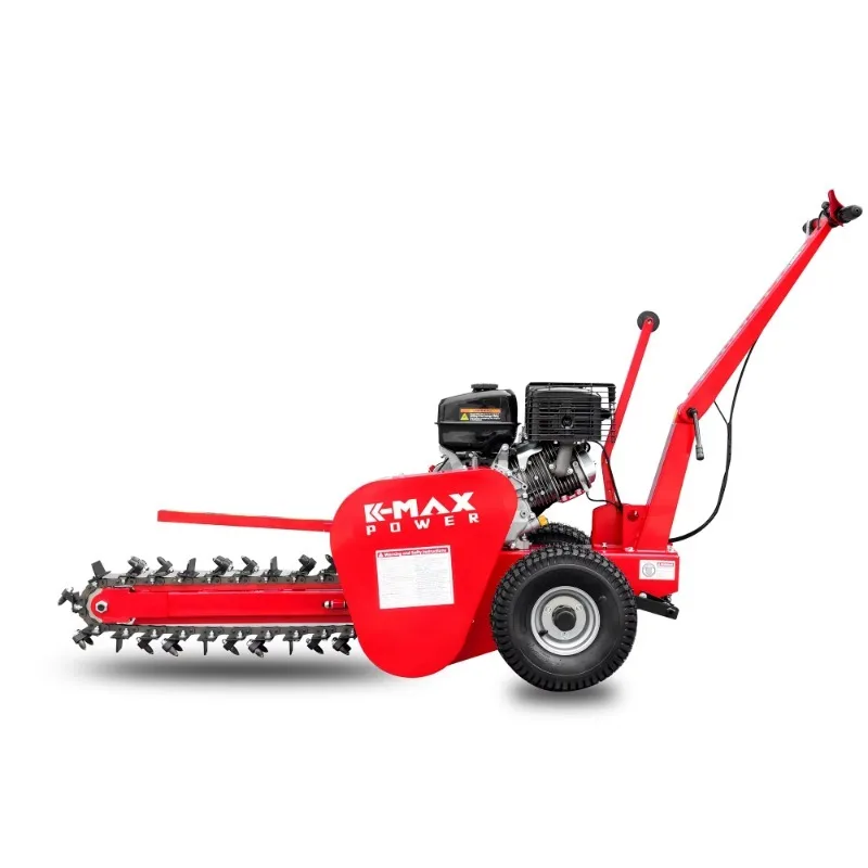 TUV CE Certified 15HP Steering Chain Trencher High Efficiency Ditching Machine Heavy Duty Ditch Digger for Farmland Construction