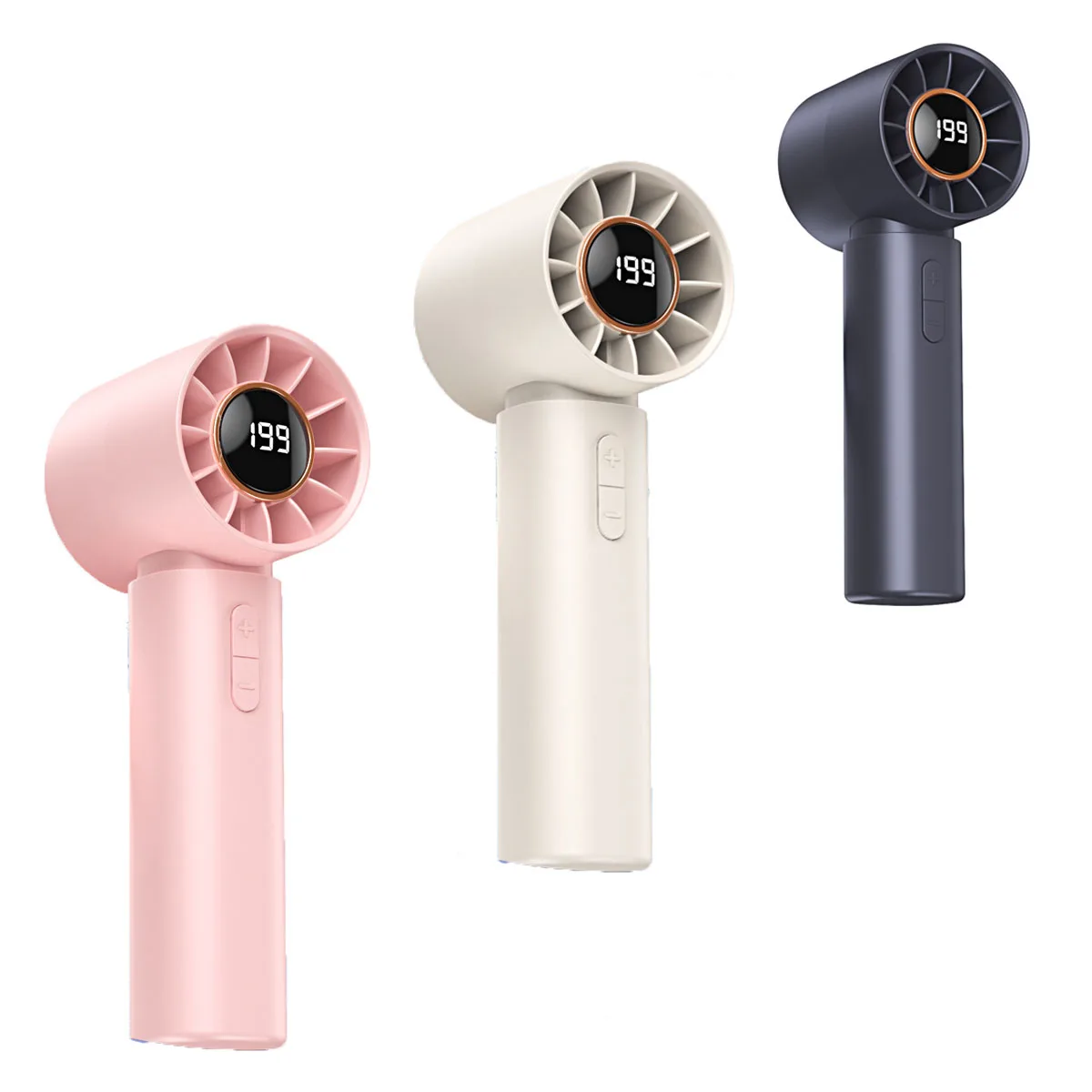 

Портативный ручной вентилятор с LED-дисплеем, охлаждающий, для офиса, настольный, подарочный, с USB-зарядкой, для улицы