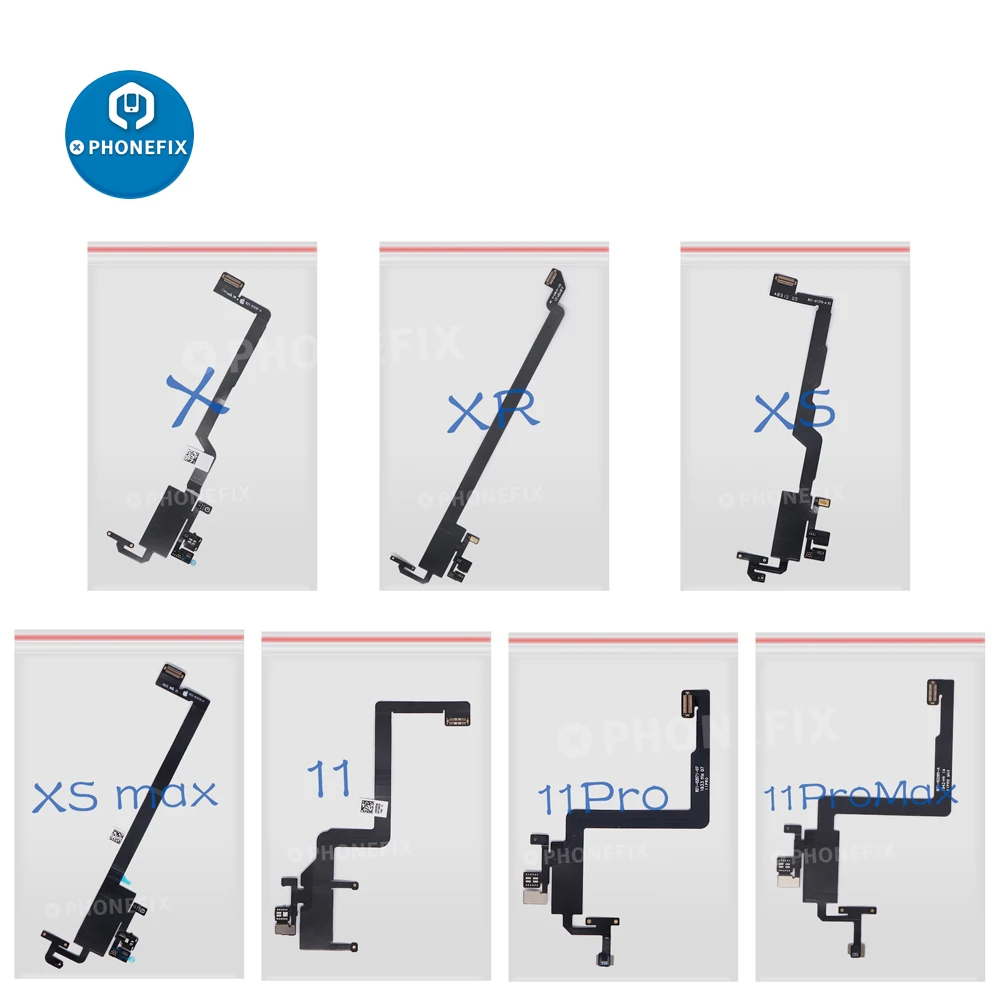 Earpiece Speaker Proximity Sensor Earpiece Speaker Mic Flex Cable For iPhone X XR XS 11 Pro Max Phone Replacement Repair Tools