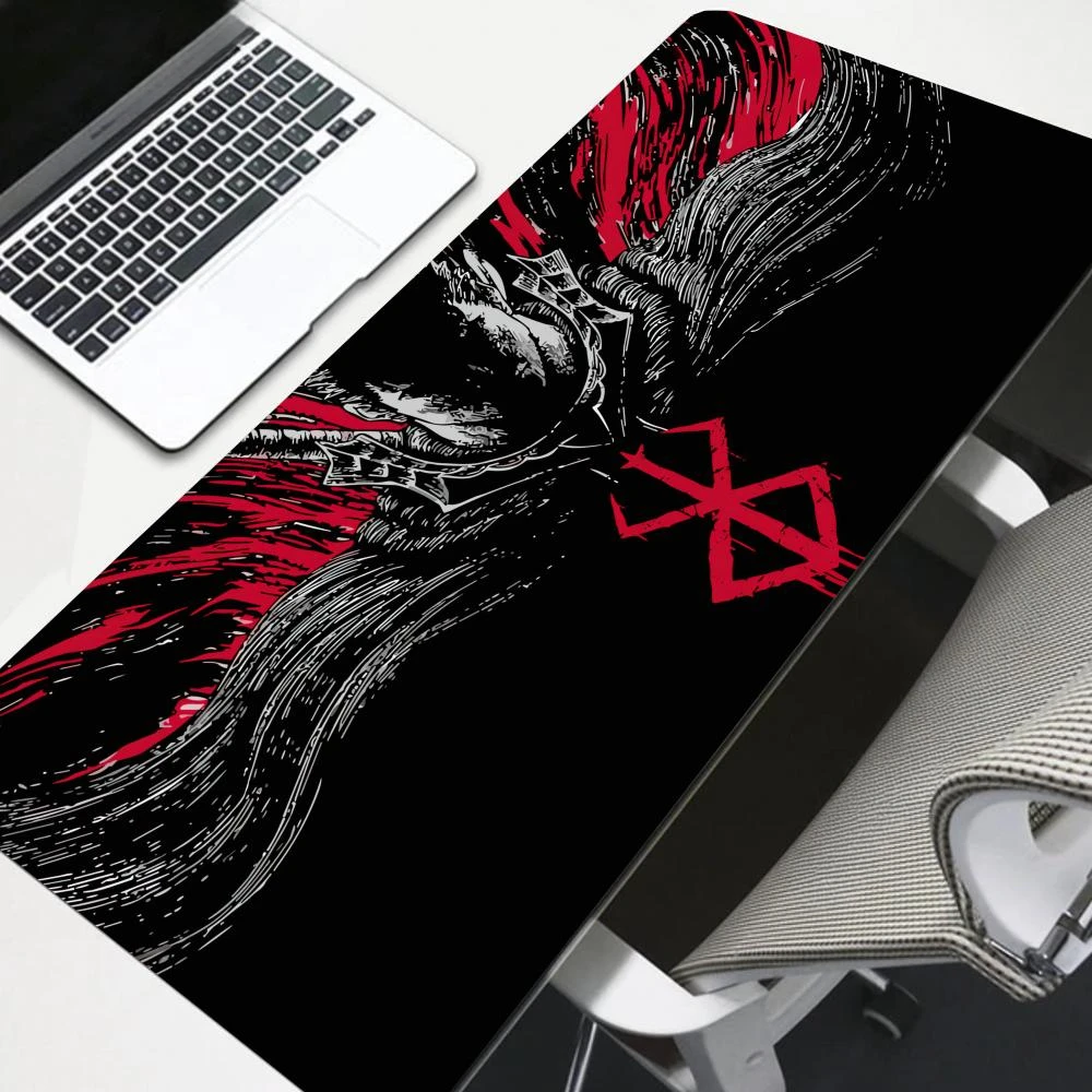 Guts Sword in Berserk Mouse Pad Computer Keyboard Mat Large Office laptop Mousepad Gamers Desk Pads Non-slip Rubber Table Mats