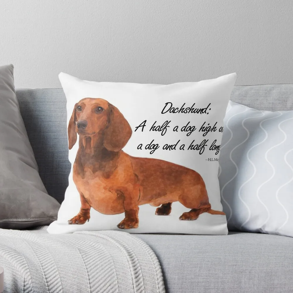 Dachshund Humour Throw Pillow Pillow Covers Decorative Pillowcases For Pillows Cushion Cover Set Pillowcase