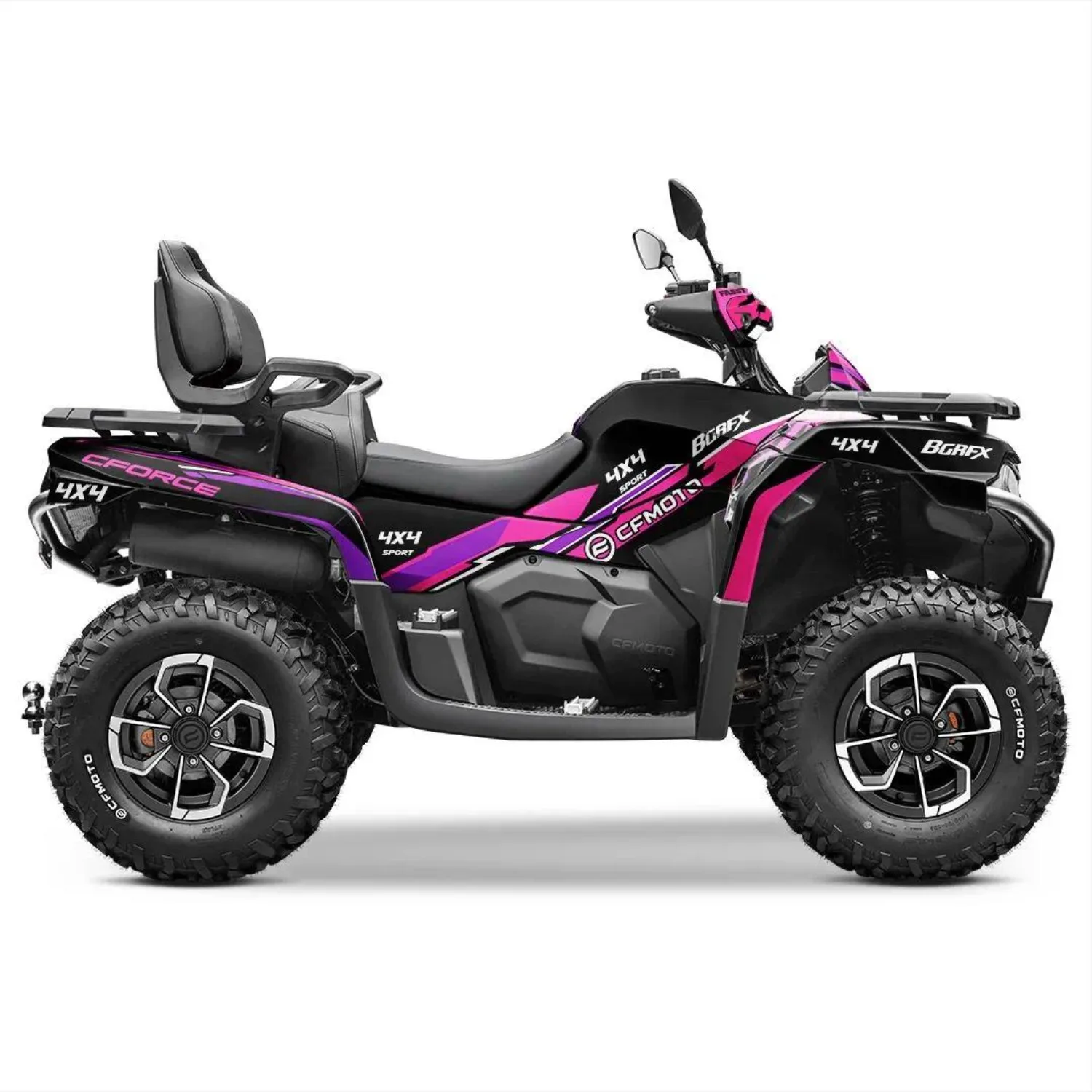 Motorcycle Body Fairing Sticker Decal Protective Quads / Atv 4x4 Full Graphic Kit For CFMOTO CFORCE 600 625 2020-2024 Design-4