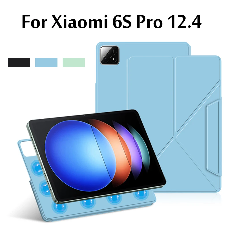 

Магнитный чехол для Xiaomi Pad 6S Pro, 12,4 дюймов, 2024 дюймов, Mi Pad 6s Pro, MiPad 6S Pro, 12,4 дюйма, подставка для планшетного ПК, умный чехол-книжка, оболочка