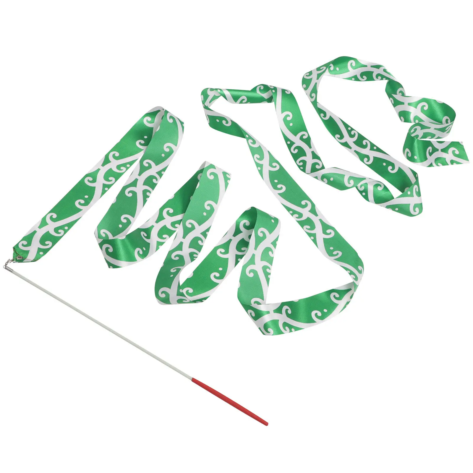Gymnastics Ribbon Silk Dance Streamer – Wear-Resistant Portable Dancer Wand for Fitness & Performance