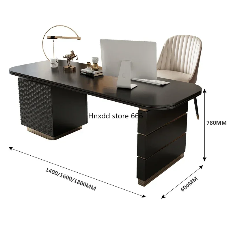 Luxury Modern Computer Office Desk Drawer Organizer Wide Home Laptop Desks Reading Executive Escritorio Oficina Office Furniture