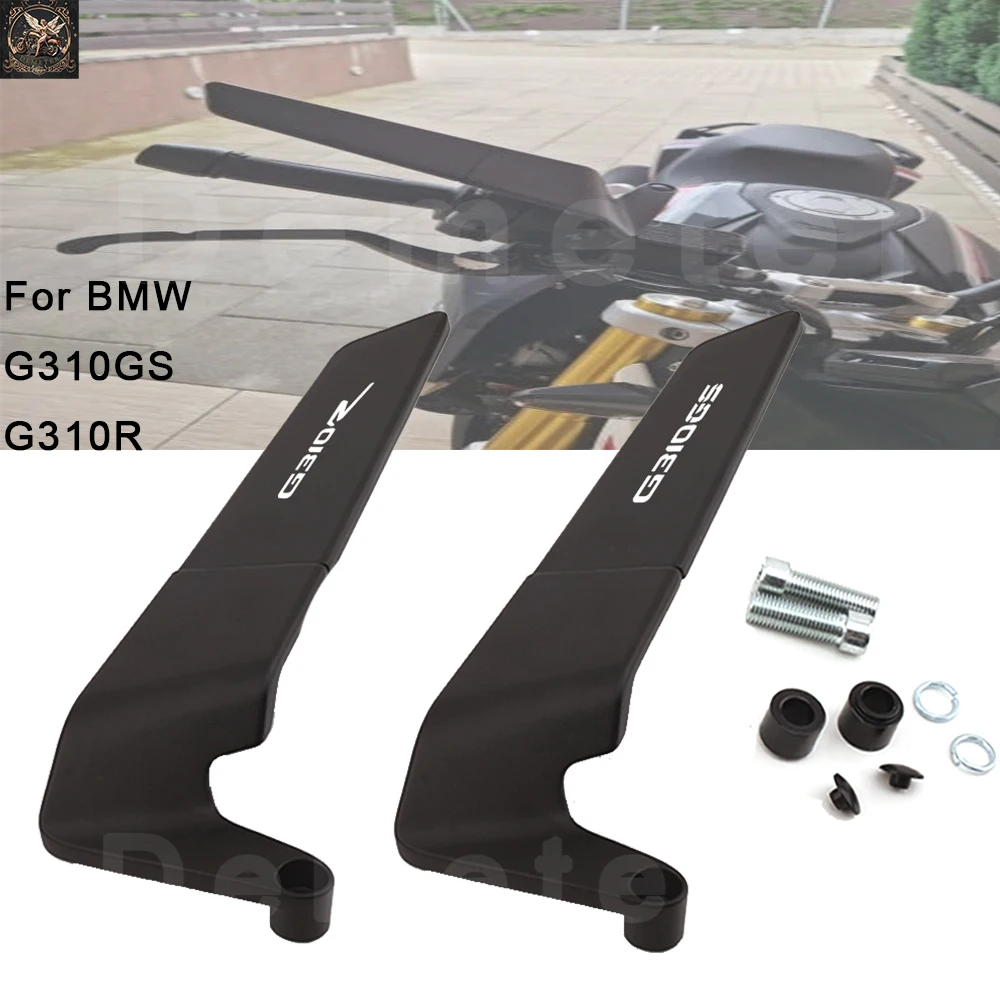 New For BMW G310GS G310R 310 GS R Motorcycle Accessories Wind Wing Adjustable Rotating Rear-Vision Mirror M8 M10 Mirror Hole