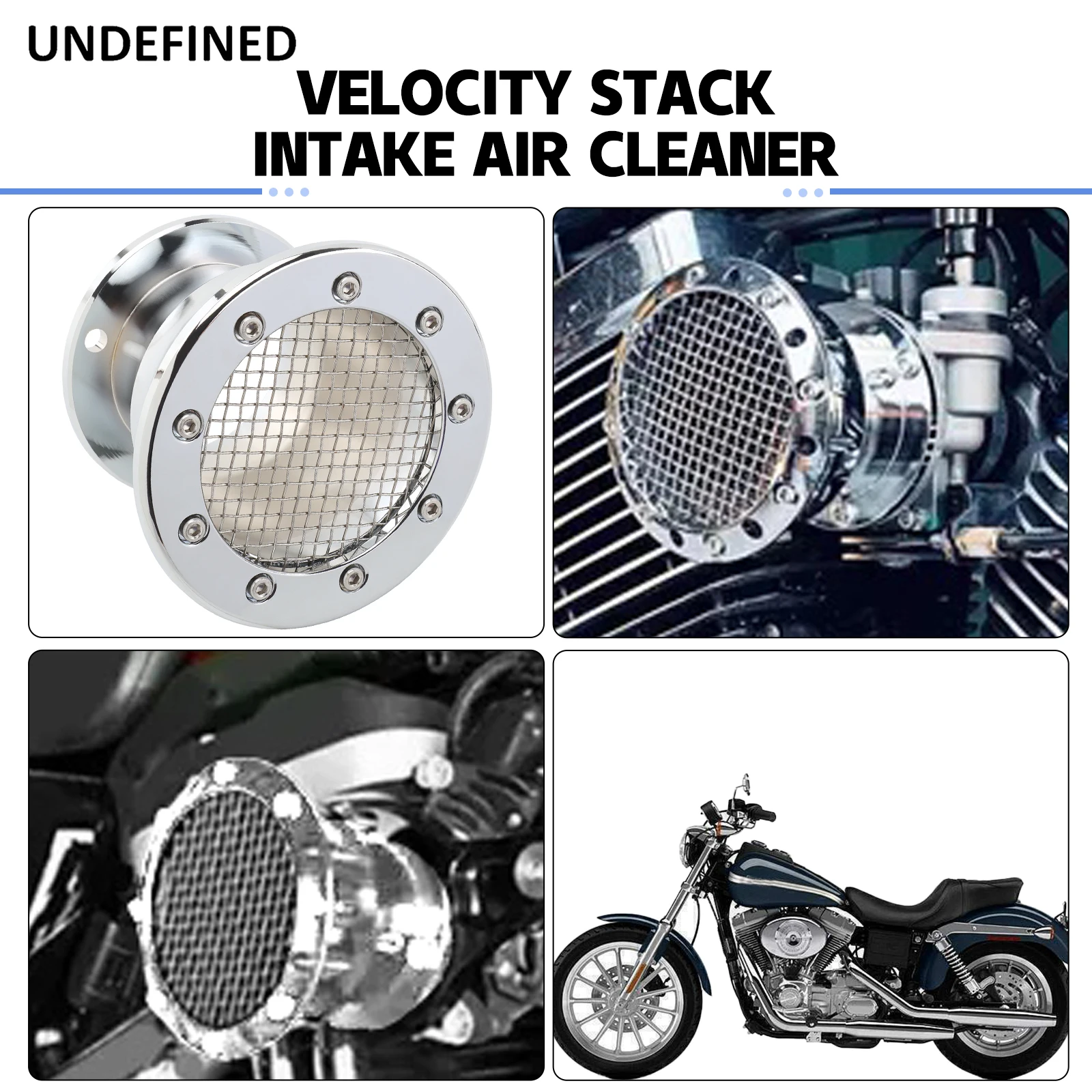 Motorcycle Retro Air Filter Intake Air Cleaner For Harley Sportster XL883 Iron XL1200 48 72 Roadster Hugger 1998-2023