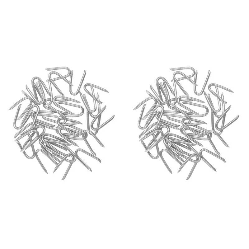 B84B-400 Pcs Steel Wire Fencing Staples ,U-Shaped Fasteners Nails For Wire Mesh And Woven Fencing