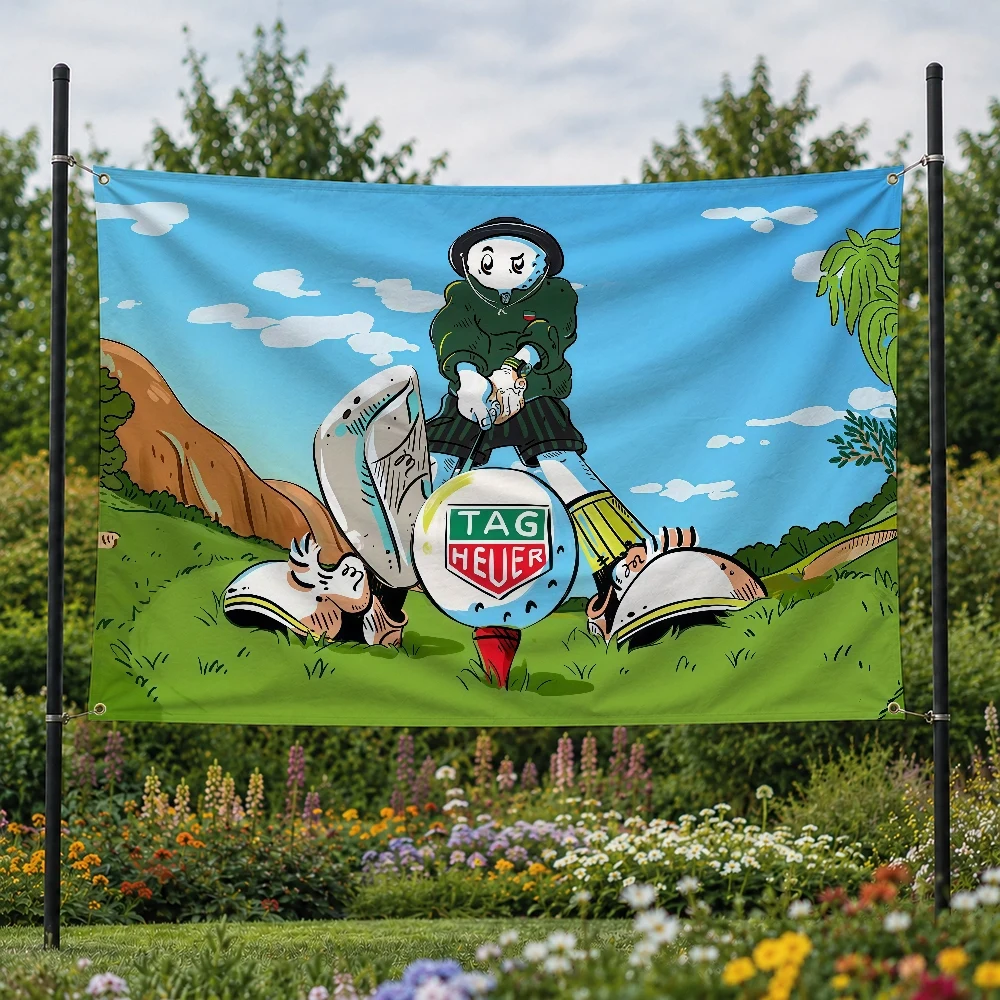 M-Malbon Golf Fashion Brand Outdoor Flag for Home Camping Party Club Decor Garden Yard Wall Hanging Banner