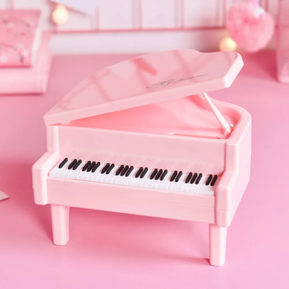 ピアノ貯金箱 ピンク プラスチック コインボックス クリエイティブデザイン マネーポット 女の子 男の子 誕生日 クリスマスギフト ピアノ貯金箱