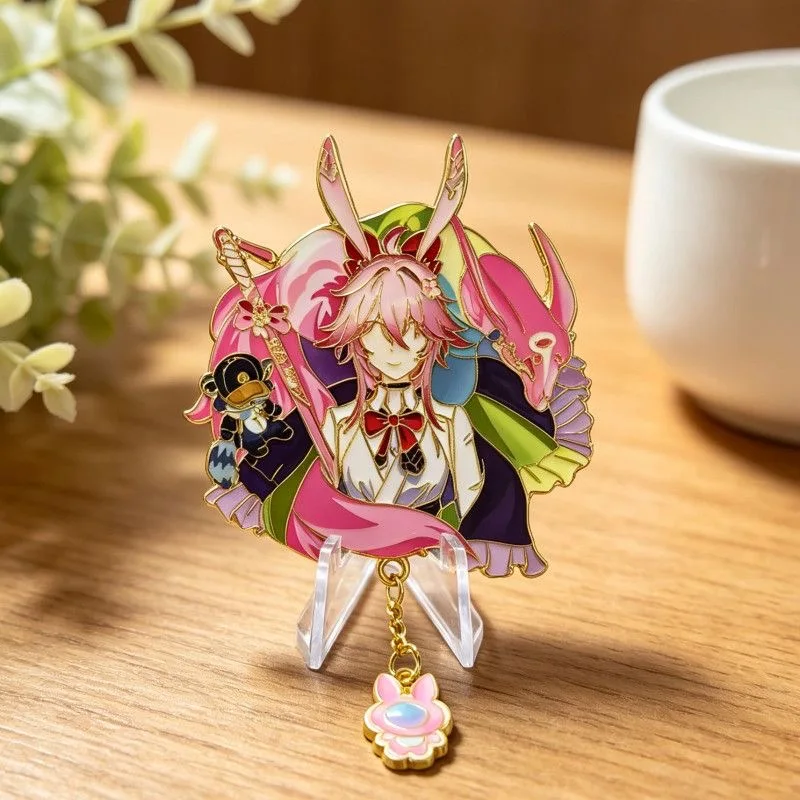 Honkai: Star Rail Evanescia Cosplay-Anstecker, Spiel-Anime Anaxagoras Khaslana Cipher Pin, Niedliche Dekoration, Halloween-Party-Kostüm-Requisiten – Detail 3