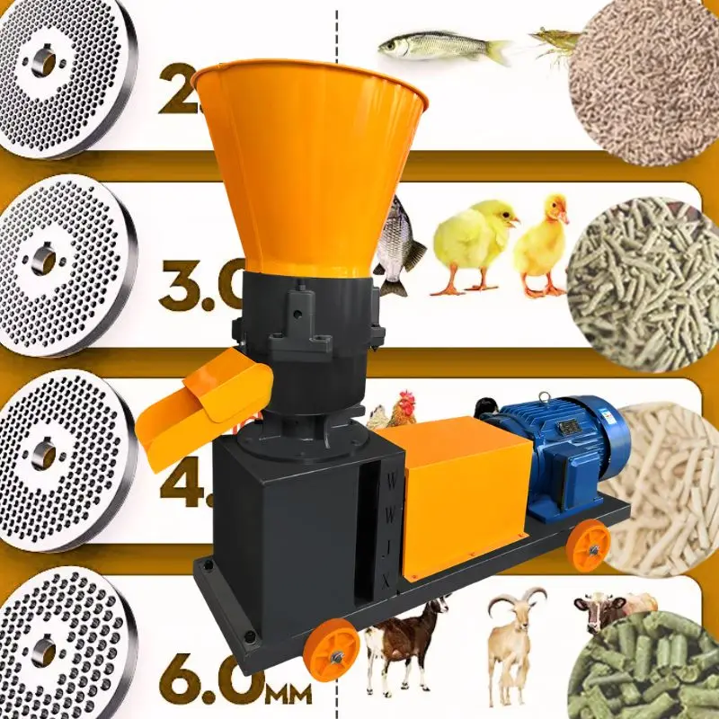Poultry Pig Cattle Cow Sheep Chicken Feed Pellet Making Machine Feed Pellet Machine Pelletizer Machine for Animal Feeds