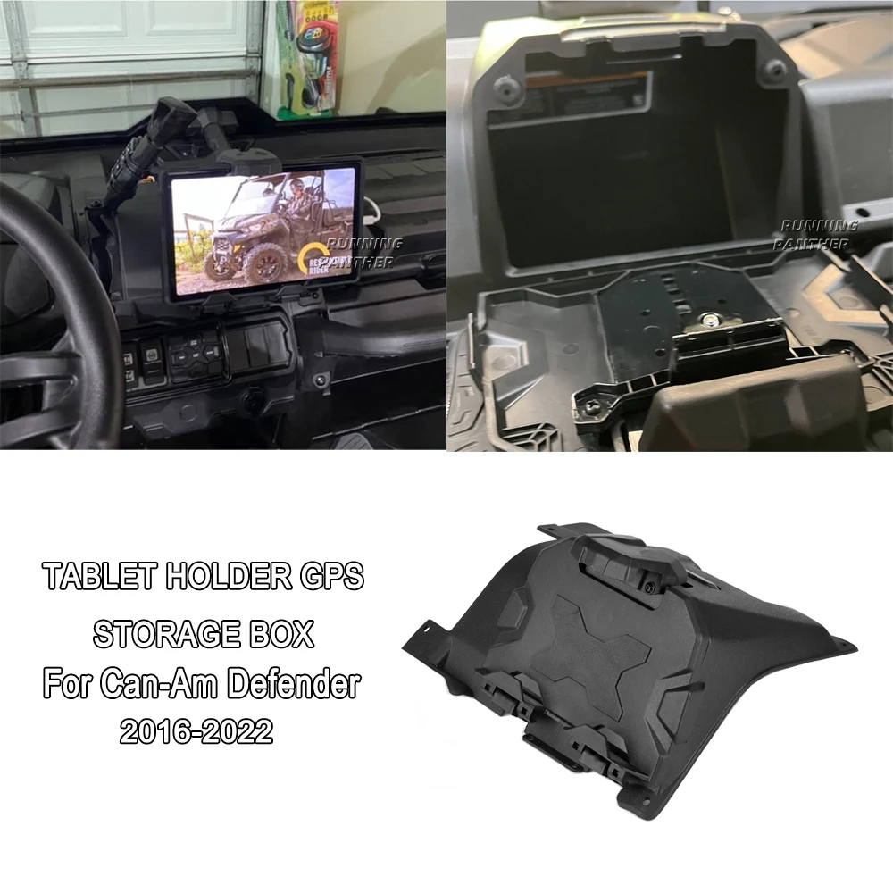 Electronic tablet device holder GPS installation accessory suitable for Can Am Defender 2016-2024