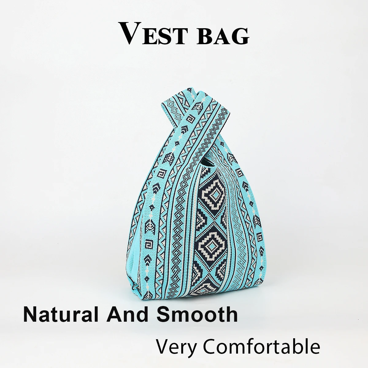 Women's Handbag, Simple and Casual, Made of Fashionable Knitted Fabric, Suitable for Women's Daily Outings, Commuting, Travel, and Vacation Use, with a Wide Shoulder Strap for Comfortable Carrying, and Can Hold a Mobil