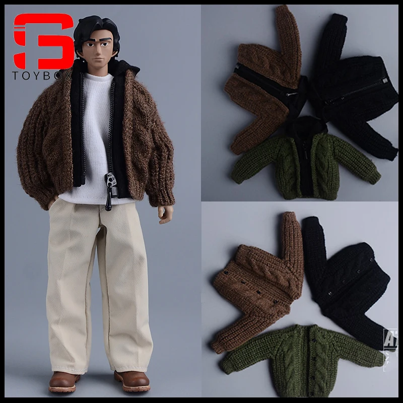 ATStory 1/12 Bilancia Asi 3.0 BJD Maglione Lavorato A Maglia Giacca Con Cappuccio Cappotto Vestiti Modello Misura 6 ''Maschio Soldato Action Figure Corpo Bambole