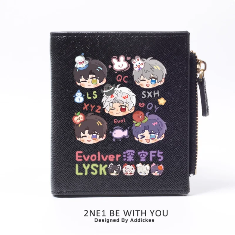 Anime Caleb Love and Deepspace Sylus Zipper Fashion Wallets PU Purse Card Holder Money Bag Gift 2147 Cosplay