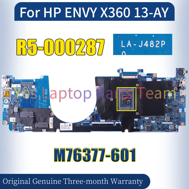 LA-J482P For HP ENVY X360 13-AY Laptop Mainboard M76377-601 R5-000287 Notebook Motherboard