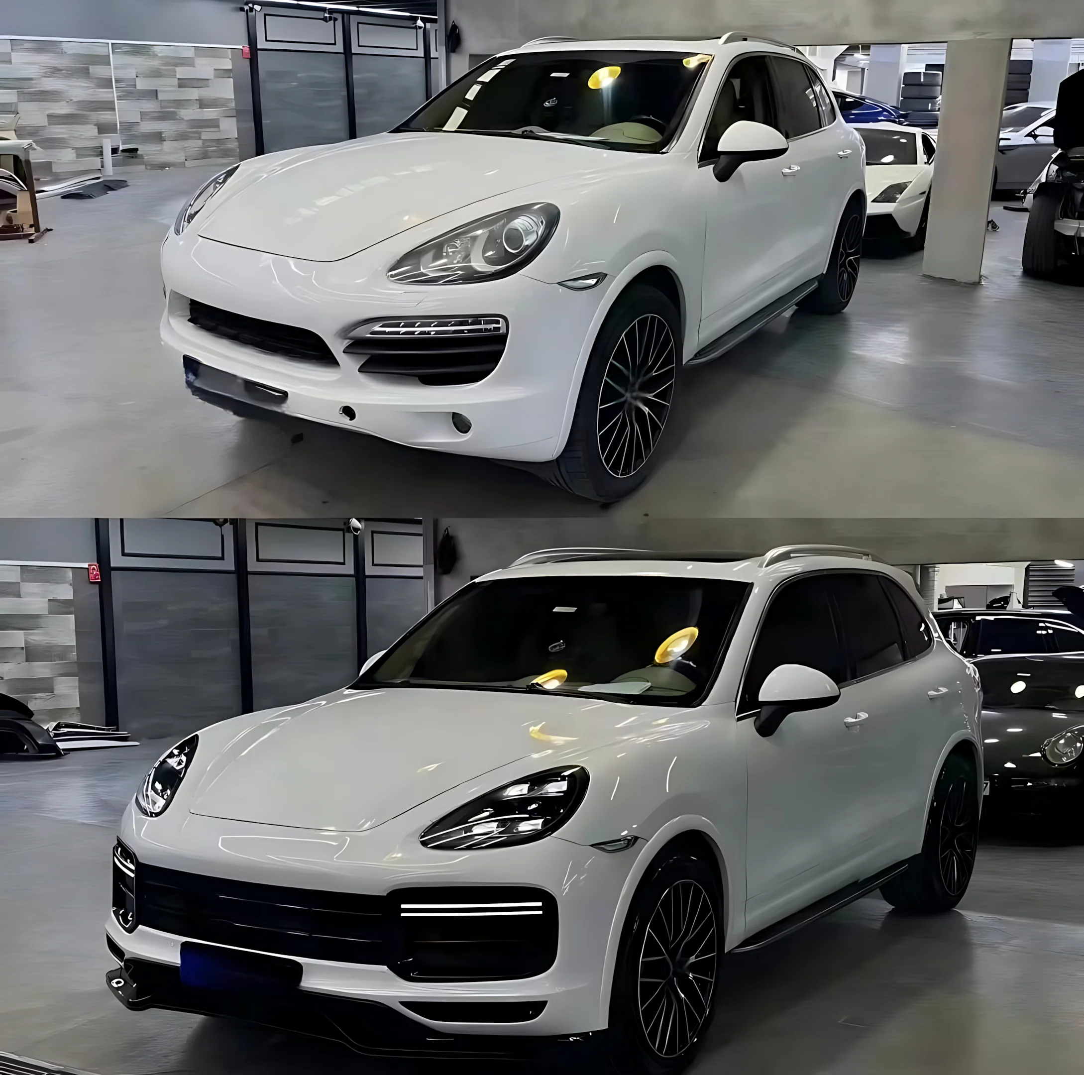 Para 2011-2014 958,1 kit de carrocería mejorado de conversión de coche nuevo parachoques delantero Turbo 9YA con cortes de luz antiniebla