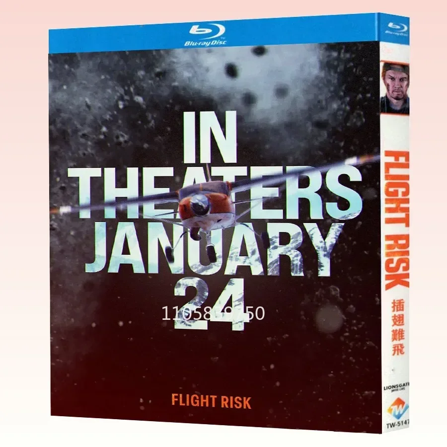 Flight Risk : 2025 1Disc 1080P All Region Play Seal Box Blu-ray disc High Definition BD