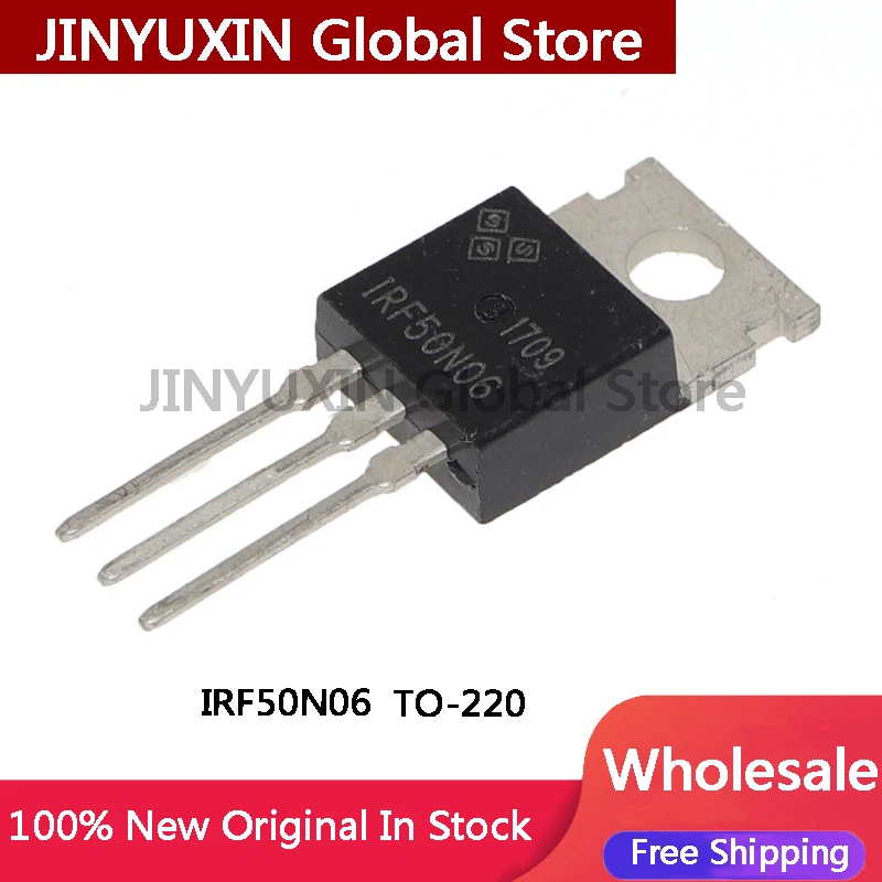 10-50Pcs IRF50N06 50N06 TO-220 60V 50A IC In Stock Wholesale