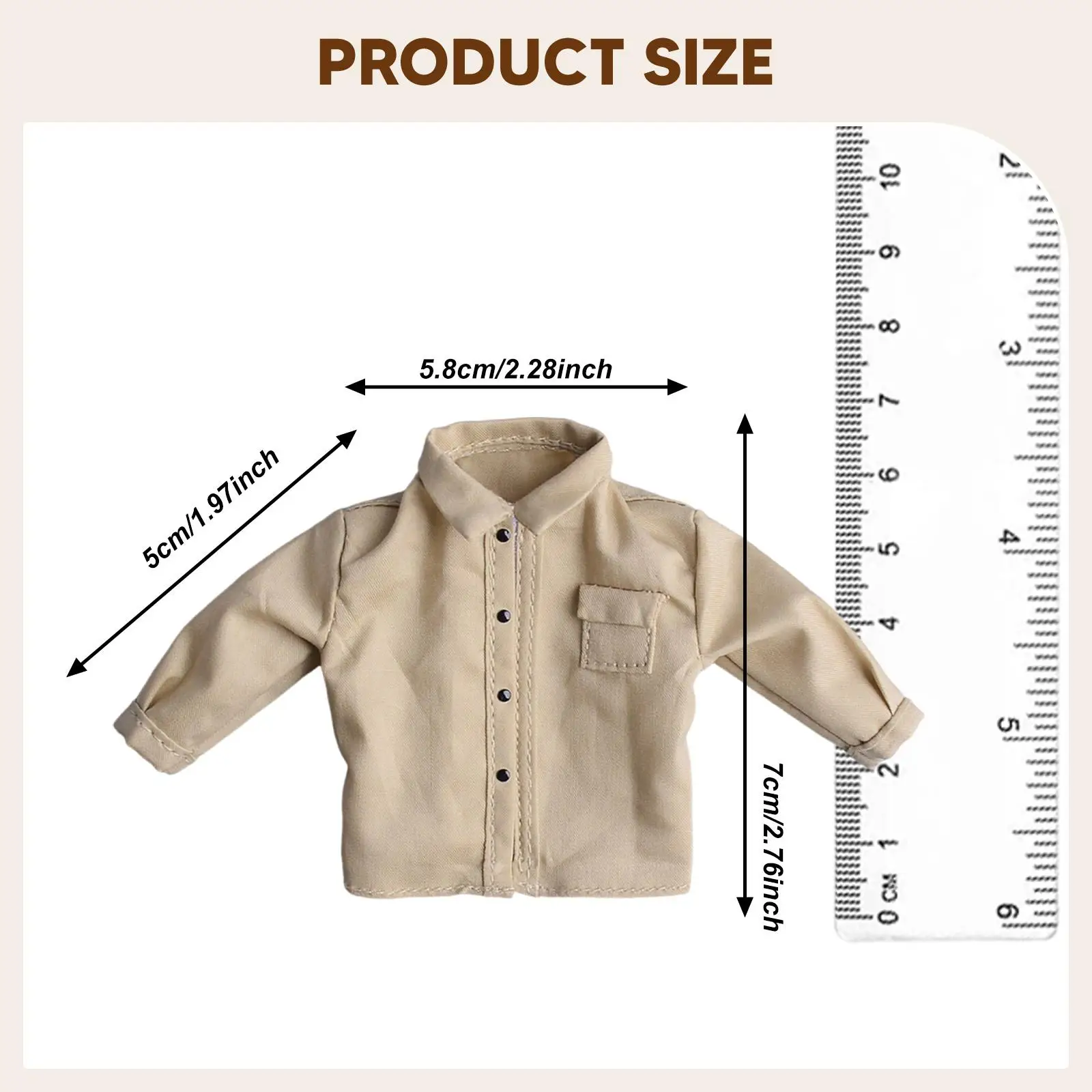 

1 12 Scale Clothing Men’s Miniature Shirt for Action Figure Custom Body and Suit for Doll
