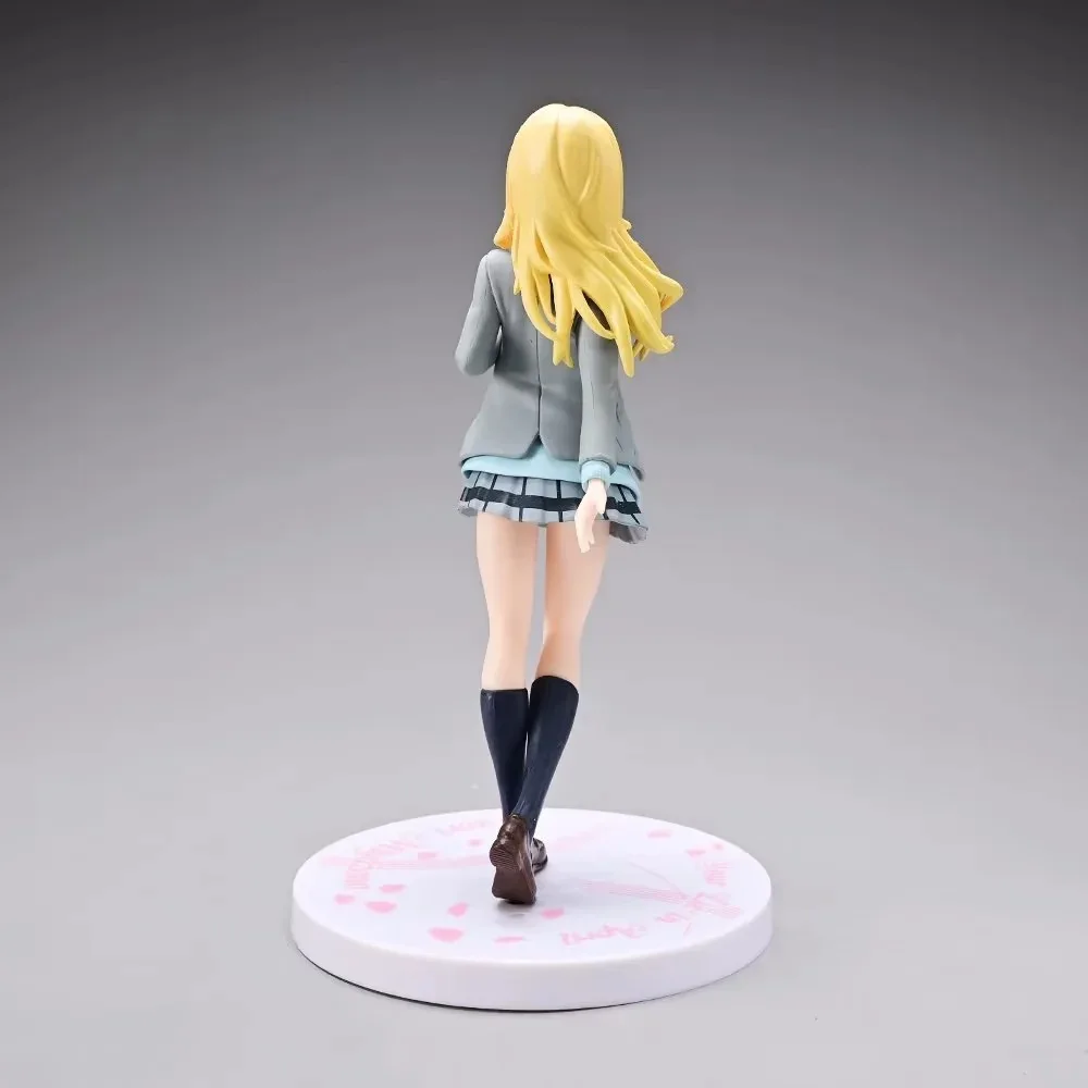 18cm Your Lie In April Figures Miyazono Kaori Figure Action Figure Cute Girls Model Desktop Decoration Toys For Birthday Gifts