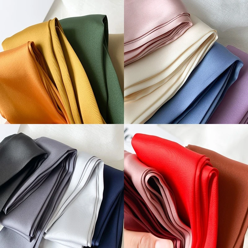 5x200cm Satin Silk Narrow Scarf Neckerchief Solid Neck Scarves Long Silk Thin Scarf Head Neck Hair Band Bag Ribbon Headbands DIY image 4